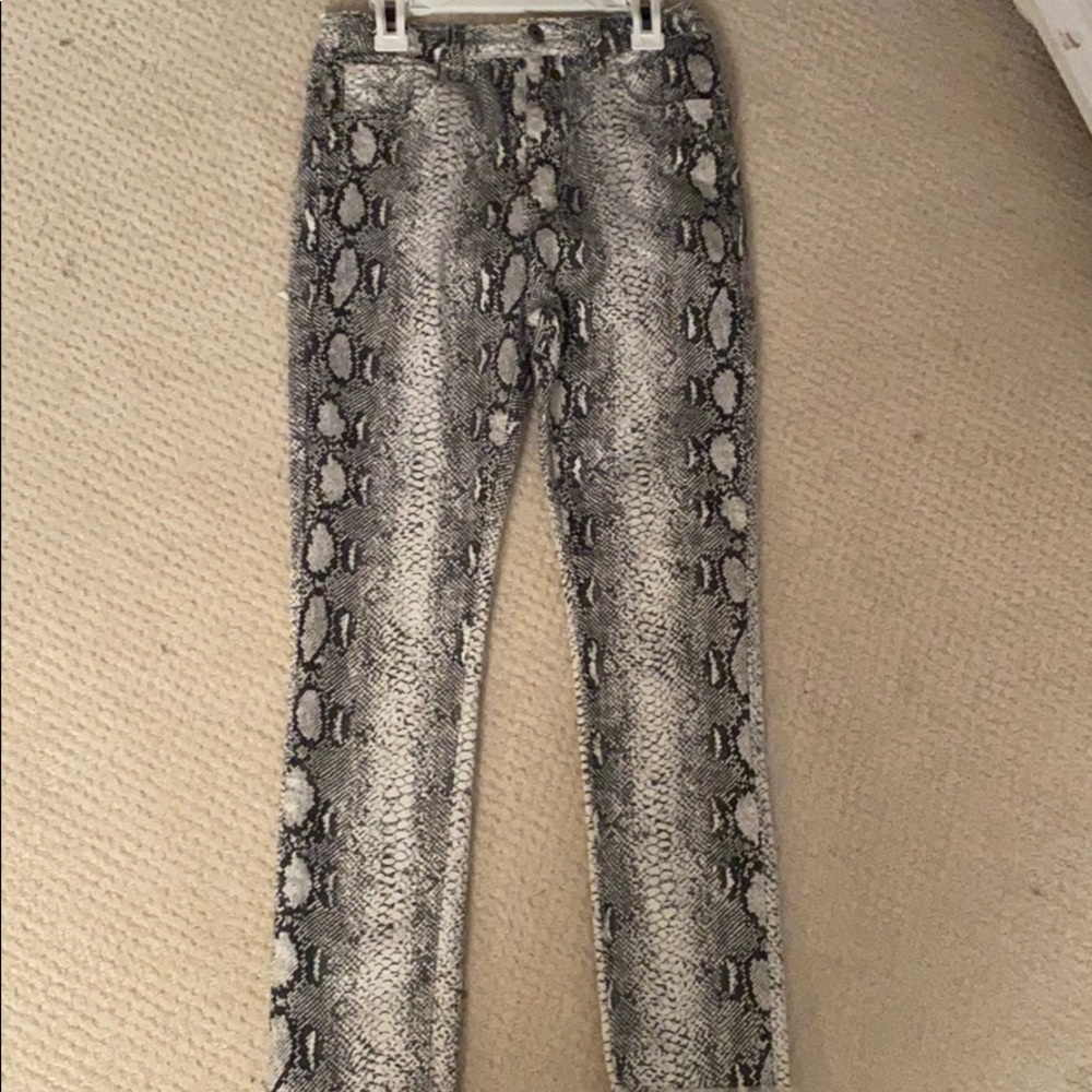 Nasty Gal Snake Print Jeans